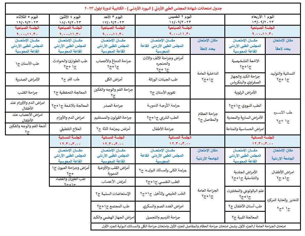 Schedule 